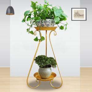 Flower Rack Multi-Layer Indoor Bracket Space-Saving Floor-Standing European-Style Iron Living Room Scindapsus Basin Frame Balcony Flower Stand