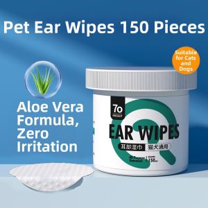 7o | Ear Cleaning Itch-Relief and Anti-Bacterial Wipes for Pets