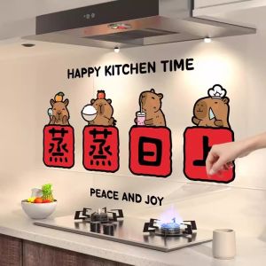 Nồi Lợp Đáy Bằng Thép Không Gỉ Chịu Nhiệt Độ Cao Chống Dầu Mỡ Chống Cháy Dễ Dán Dễ Vệ Sinh Trang Trí Nhà Bếp Dễ Thương