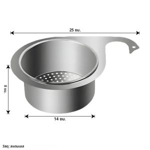 สแตนเลสสตีล Swan Sink ตะกร้ากรองแขวนท่อระบายน้ําเสียตะกร้ากรองผักผลไม้ Drainer ฟองน้ํา Rack Storage