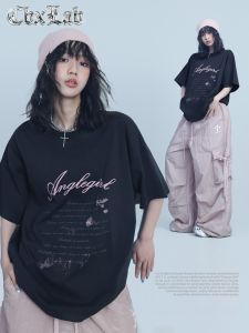 CBXLAB | Black Graffiti Aged Loose T-Shirt