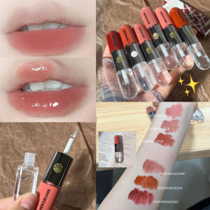 Gương hai đầu son bóng nước son bóng thạch trong suốt Son kem mỹ phẩm trang điểm womon không thấm nước