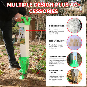 Multi-Function Precision Seed Planter - Handheld Grain & Vegetable Seeder for Rice Sorghum Cabbage Sesame and Rapeseed