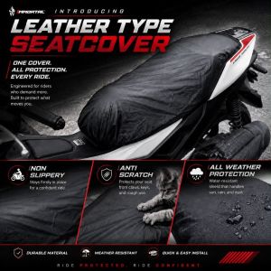 Leather Type Seatcover Motorcycle Cover Non Slippery Anti Scratch All Weather Protection Durable Material Weather Resistant Quick Easy Install