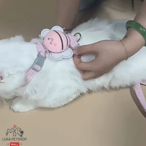 Luka😊พร้อมส่ง💯สายจูงขนาดเล็ก สำหรับสัตว์เลี้ยง แมว กระต่าย หมา ใช้ได้ รูปร่างผึ้ง สายจูงตุ๊กตาผึ้ง สายจูงหมา สายจูงแมว สายจูงกระต่าย สายจูงสัตว์เลี้ยง