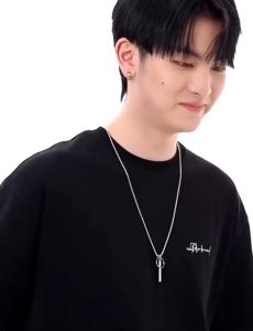 Kalung Titanium Pria Terbaru Anti Karat Dan Luntur Model Balok Cincin Elegan Terbaru