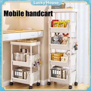 Multi Layers Storage Rack Multifunctional Cabinet Movable Bookshelf Living Room Bedroom Kitchen Organizer多功能置物架