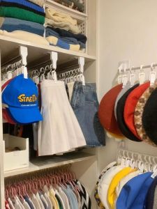 Rotatable Single Hook Hanger for Drying And Storing Pants And Short Skirts Multi-Functional Clothing Drying And Storage Clip