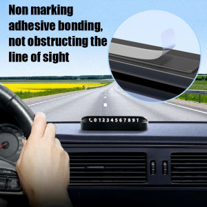 Car-styling for Perodua Myvi Bezza Alza Aruze Axia Kelisa Car Interior Dashboard Parking Display Temporary Card Phone Number Plate