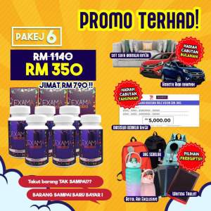 Exama Hq Original 100% + CABUTAN BERTUAH SETIAP BULAN