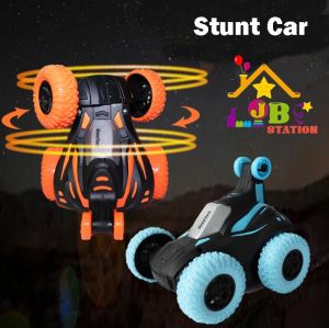 Mainan Mobil Stunt Car Rotasi Otomatis 360 derajat dengan lampu musik Mainan Anak Spinning Tahan Banting