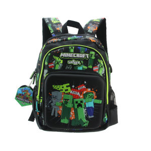 Discover the Best Australian Children's Backpack: Smiggle Boys' Green Cartoon Minecraft 14 Inch Waterproof School Bag