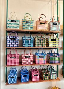 กระเป๋าถือถักขนาดใหญ่ Cocoglow กระเป๋าถือแบบถักมือทำจากใบไม้ ความจุขนาดใหญ่ กระเป๋าถือแบบลำลอง กระเป๋าถือแบบถัก PP