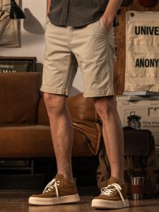 LUPAN | Quần Khaki Co Giãn Cotton Five-Quarter