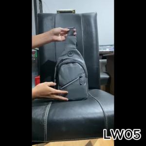 Tas Selempang Bahu Pria New Arrival Nylon Waterproof / Tas Selempang Bahu Fashionable Terbaru - LW05