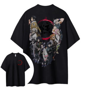 Bandai | Demon Slayer Hot-blooded Animation Short-sleeved Mens and Womens Same Comfortable Short-sleeved Couples Clothing Casual Top