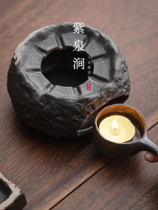 JOJOS L. PD. Purple Spring Valley Zen Style Lotus Scented Tea Lamp Candle Heating Base Tea Cooking Creative Gift Fashion Ashtray