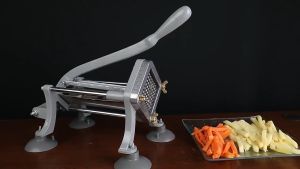 French fries slicer 8/10/12mm Commercial household manual french fry machine Potato melon fruit and chip cutting machine