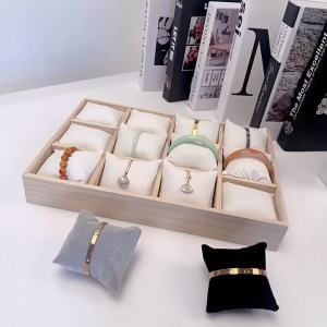 Watch Bracelet Bracelet Storage Display Plate Solid Wood Frame 12 Digit Pillow Plate Solid Wood Pillow Plate