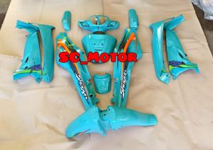 Cover Body Fullset Halus Suzuki Shogun 110 R New Warna Hijau Tosca
