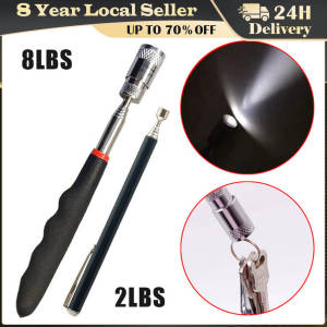 Telescopic Adjustable Portable Magnet Pick Up Tool Magnetic Telescopic Magnet Grip Pen Telescopic Magnet Stick with Light Magnetic Pick Up Tool Telescopic Magnet Stick 2LB 8LB Extendable Magnet Stick Handy Tool for Picking Up Nut Bolt Portable Telescopic