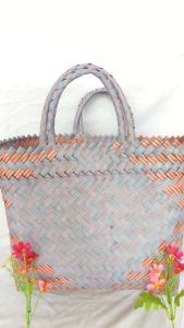 Tas lurik anyaman kecil 30x10x30 / tas belanja serbaguna ke pasar