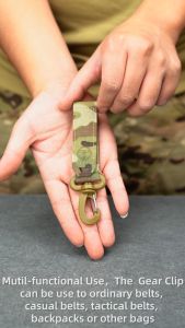 TOPTACPRO Tactical Wiregate Carabiner Snap Clip Hook Keychain UTX Buckle Quick Release Multi-function Gloves Hooks 2PCS/Set 8903