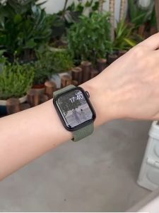 ลายปั้ม rose สายนาฬิกา smart watch ultra 11 10 9 8 7 6 5 4 3 สาย iwatch สายยาง สัาหรับ iwatch 44/45/41/40/49/46mm rose