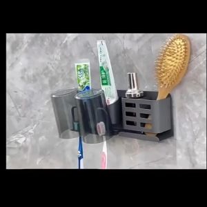 YissTiee Toothbrush Rack Punch-free Mouth Cup Wall-mounted Electric Toothbrush Holer