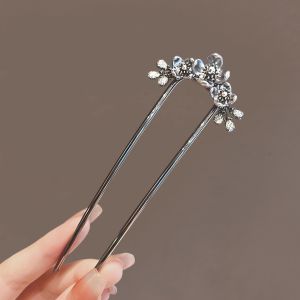 Phụ Kiện Tóc Hoa Ngọc Trai Kiểu Trung Quốc Cổ Điển Thanh Lịch U Hình Cài Tóc Cài Cành Hoa Đơn Giản Sang Trọng