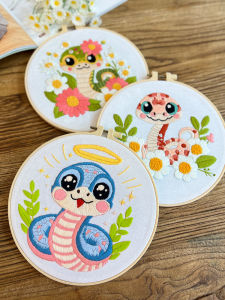 New Arrival DIY Embroidery Materials Package 3D Embroidery Creative Cloth Art Embroidery Handmade Ethnic Ru Snake Stitch