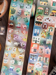 Vintage Architecture Coffee Tea Set Washi Tape