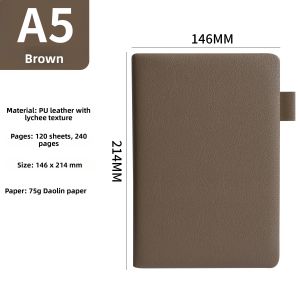 Retro Business Meeting Notebook A5