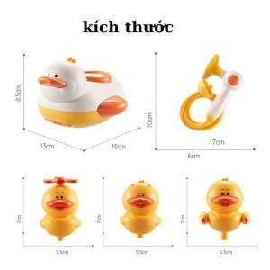 Đồ chơi nhà tắm vịt hải tặc phun nước đáng yêu- Vịt cướp biển vui tắm cùng bé