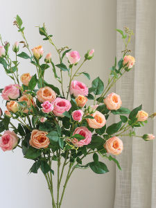 Hoa Hồng Nhựa Giả Phòng Khách Trang Trí Hoa Trong Nhà Hoa Phong Cách Hiện Đại Hoa Lụa Đứng Hoa Tươi Hoa Bó Hoa