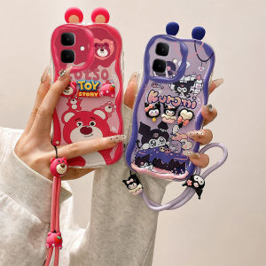 Cartoon Phone Case Infinix Smart 10 Smart10 InfinixSmart10 New Fashion Funny Ear Strawberry Bear Kurumi Doraemon Hello Kitty 3D Doll Soft Casing with Lanyard 2025