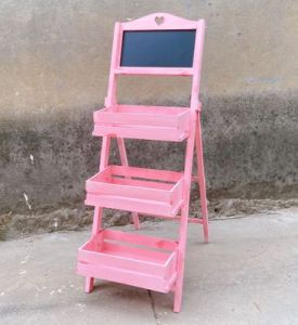 Retro American Creative Windmill Flower Stand Wooden Shelf Coffee Shop Display Home Balcony Soft Decoration Item Storage Rack