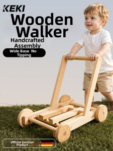 Intelligent Solid Wood Baby Walker