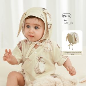 aqpa | Mũ Muslin Sợi Tre Mùa Hè Cho Newborn