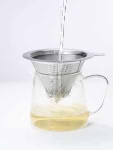 Stainless Steel Mesh Pour Over Cone Washable & Reusable Cone Coffee 、tea Filter Reusable