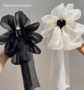 Handmade Large Flower Hair Claw Clip for Women Elegant Chic Versatile Fairy Tale Style Popular Internet Celebrity Hair Accessories