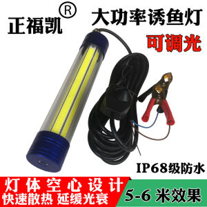 Zhengfu Kai 12V Submersible Fishing Light High Brightness Waterproof Big Power 200W Night Fishing Squid Ice Fishing Lamp