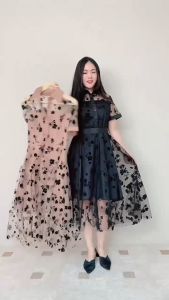 Gaun Elegan Sifon Korea & Dress Floral Terbaru