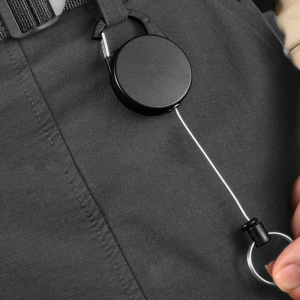65CM Multifunctional Roll Retractable Keychain Bag Recoil ID Card Holder Keyring Key Chain Stainless Steel Rope Key Ring H61