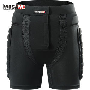 WOSAWE | WOSAWE Motorcycle Riding Padded Shorts Motocross Hip Butt Padded Skating Ski Snowboard Shorts Breathable Sports Gear