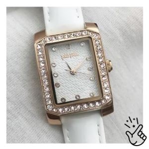 Square Four-leaf Clover Dial Simple Fashion Delicate Quartz Womens Watch FOLLI FOLLIE FOLLIE Watch WF13A053SS
