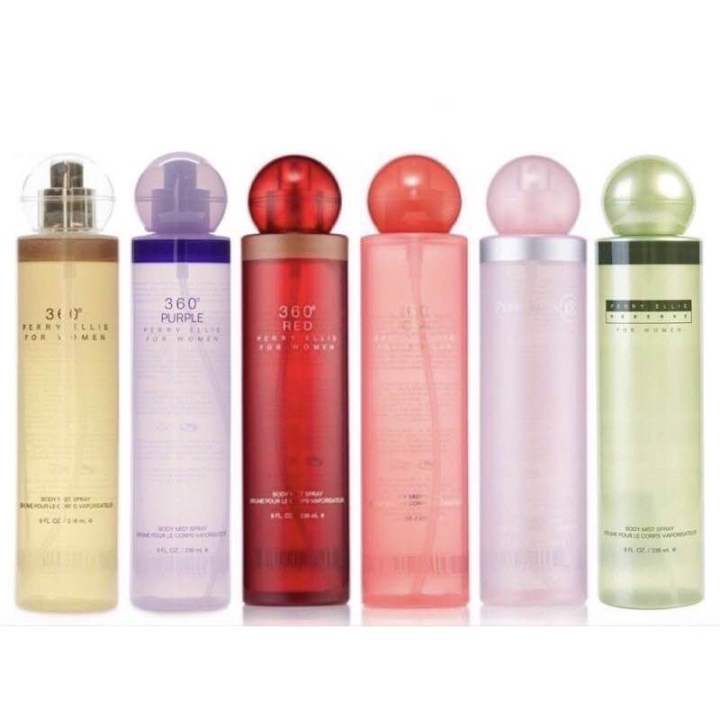 🇺🇸PERRY ELLIS for Women Body Mist Spray • Red • Reserve • Coral