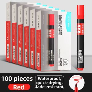 M&G | Water Resistant Oil Based Marker Pen Large Capacity 100 Pcs