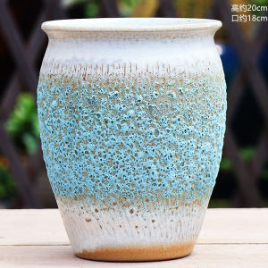 Special Offer Large Diameter Ceramic Pots for Succulent Plants And Greenery Breathable Coarse Ceramics Wizard Special Pots