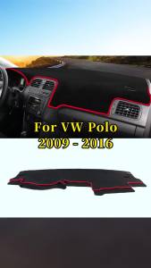 VW Polo 6R 6C MK5 Bảng Điều Khiển Sun Shade Cover Phụ Kiện Nội Thất Ô Tô Chống Trượt Cho Các Mẫu Xe 2009-2016 Flannel/Polyester